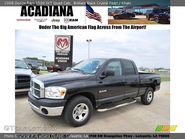 2008 Dodge Ram 1500 SXT Quad Cab in Brilliant Black Crystal Pearl