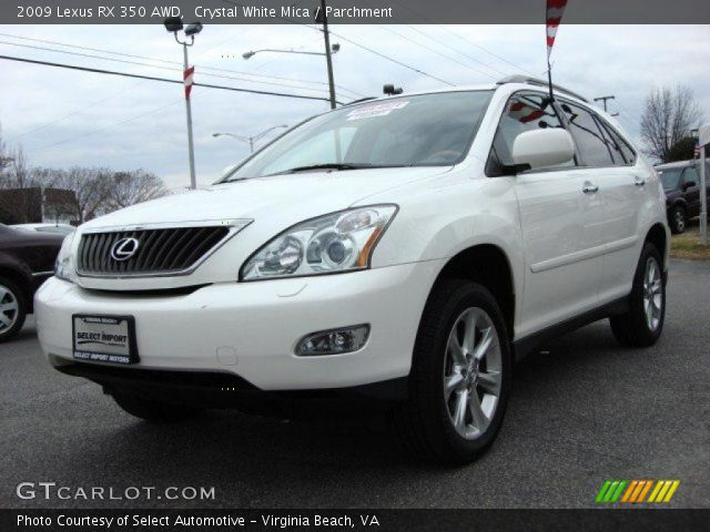 2009 Lexus RX 350 AWD in Crystal White Mica