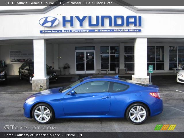 2011 Hyundai Genesis Coupe 2.0T in Mirabeau Blue