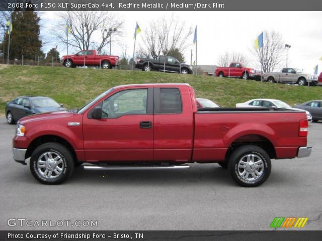 2008 Ford F150 XLT SuperCab 4x4 in Redfire Metallic