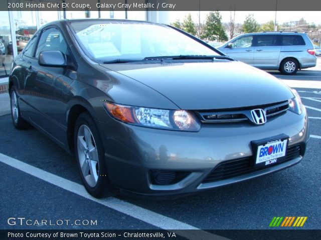 2008 Honda Civic EX Coupe in Galaxy Gray Metallic