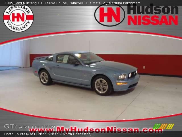 2005 Ford Mustang GT Deluxe Coupe in Windveil Blue Metallic