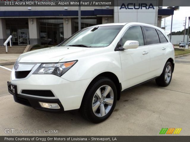 2011 Acura MDX Technology in Aspen White Pearl