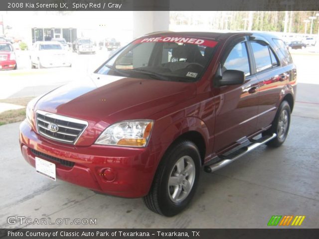 2008 Kia Sorento LX in Spicy Red
