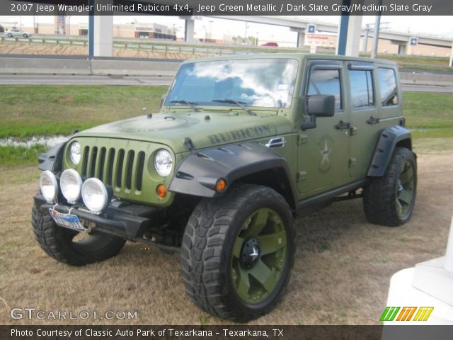 Jeep Green Metallic 2007 Jeep Wrangler Unlimited Rubicon