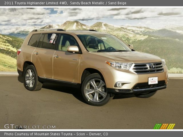 2011 Toyota Highlander Limited 4WD in Sandy Beach Metallic