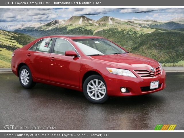 2011 Toyota Camry XLE V6 in Barcelona Red Metallic