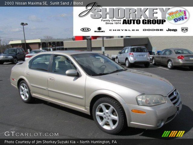 2003 Nissan Maxima SE in Sunlit Sand