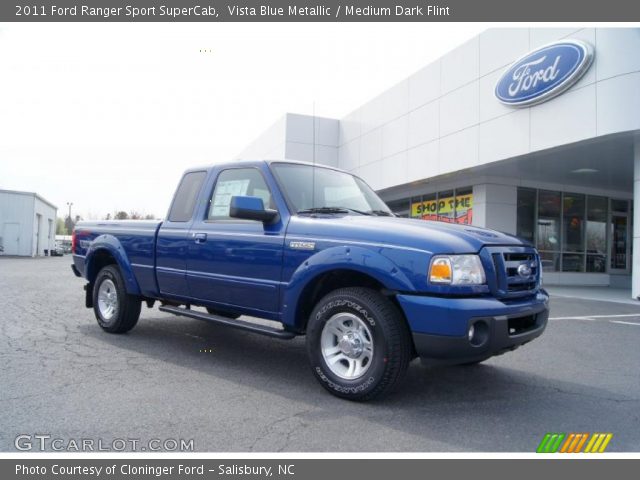 2011 Ford Ranger Sport SuperCab in Vista Blue Metallic