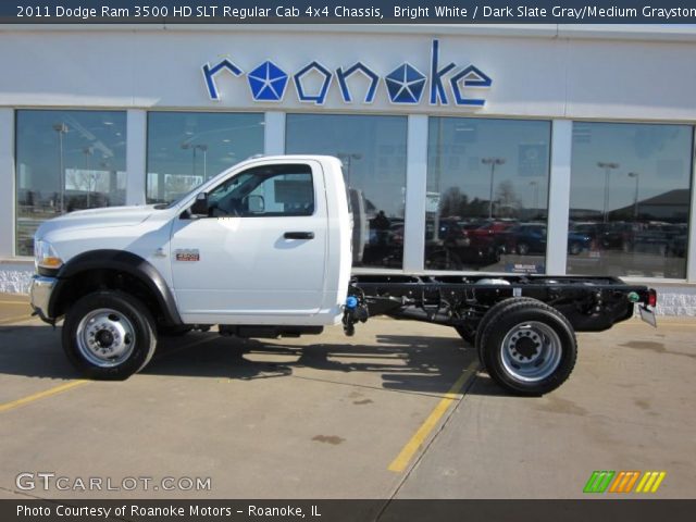 2011 Dodge Ram 3500 HD SLT Regular Cab 4x4 Chassis in Bright White