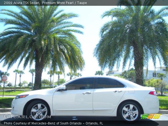 2009 Acura TSX Sedan in Premium White Pearl
