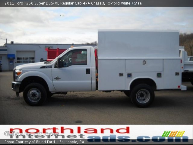 2011 Ford F350 Super Duty XL Regular Cab 4x4 Chassis in Oxford White
