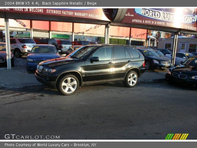 2004 BMW X5 4.4i in Black Sapphire Metallic