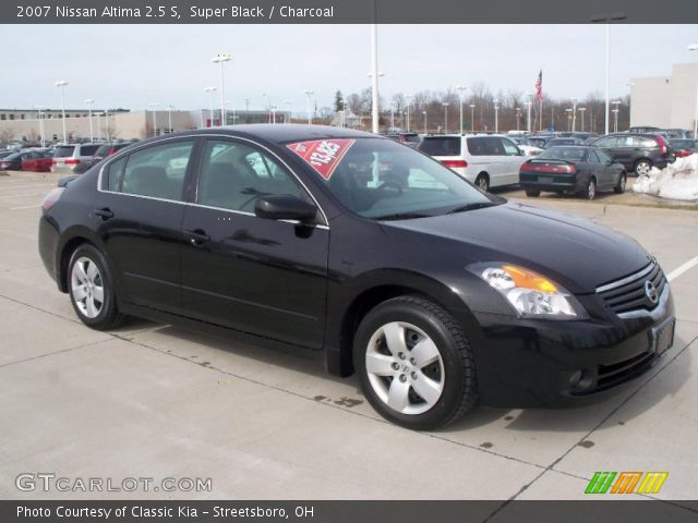 2007 Nissan Altima 2.5 S in Super Black