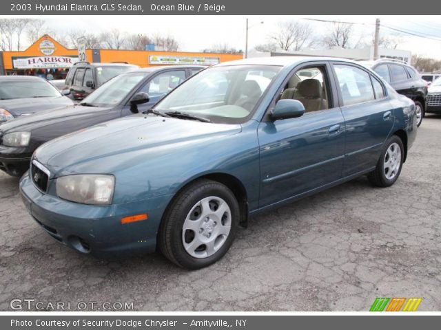 2003 Hyundai Elantra GLS Sedan in Ocean Blue
