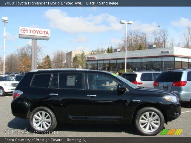 2008 Toyota Highlander Hybrid Limited 4WD in Black