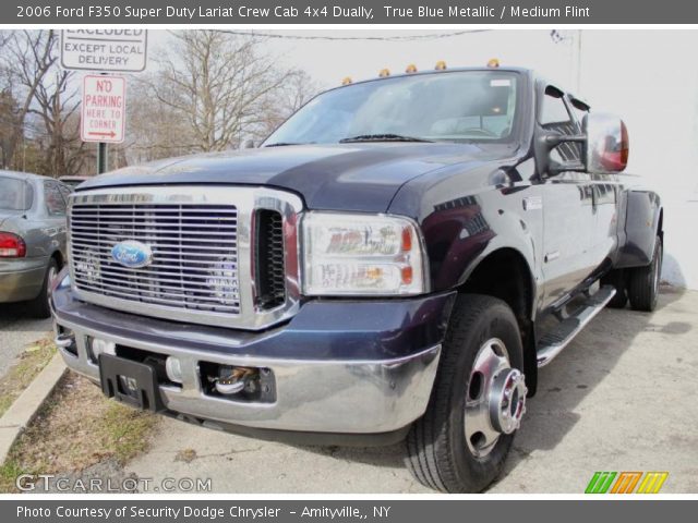 2006 Ford F350 Super Duty Lariat Crew Cab 4x4 Dually in True Blue Metallic