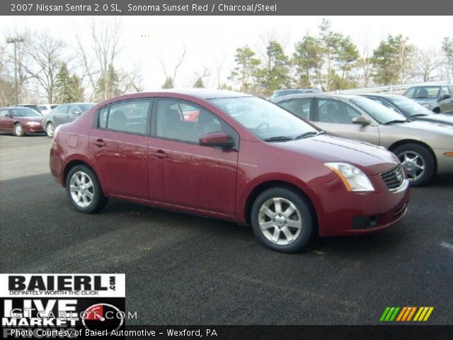 2007 Nissan Sentra 2.0 SL in Sonoma Sunset Red