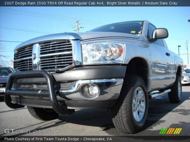 2007 Dodge Ram 1500 TRX4 Off Road Regular Cab 4x4 in Bright Silver Metallic