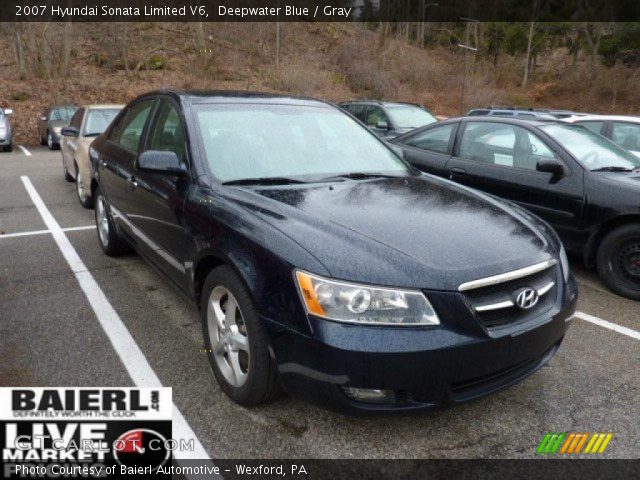 2007 Hyundai Sonata Limited V6 in Deepwater Blue