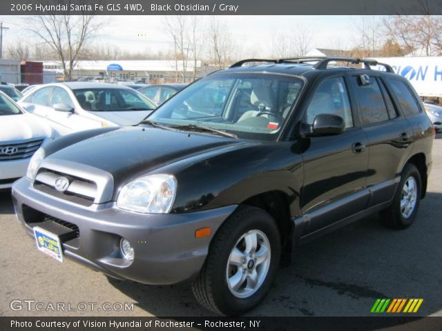 2006 Hyundai Santa Fe GLS 4WD in Black Obsidian