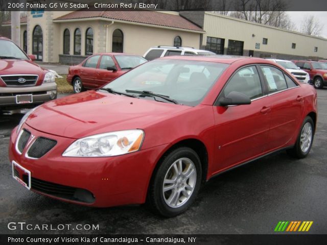 2006 Pontiac G6 V6 Sedan in Crimson Red