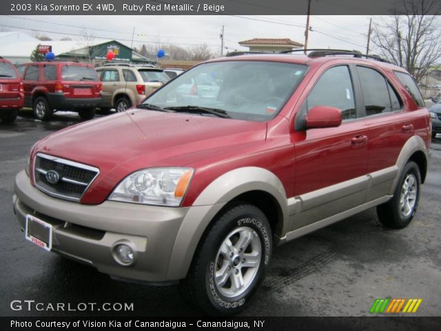 2003 Kia Sorento EX 4WD in Ruby Red Metallic