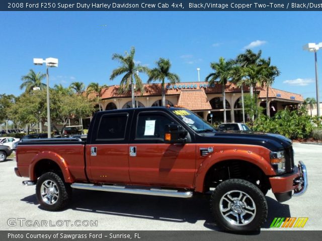 2008 Ford F250 Super Duty Harley Davidson Crew Cab 4x4 in Black/Vintage Copper Two-Tone