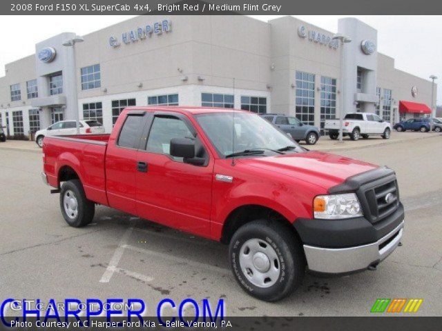 2008 Ford F150 XL SuperCab 4x4 in Bright Red