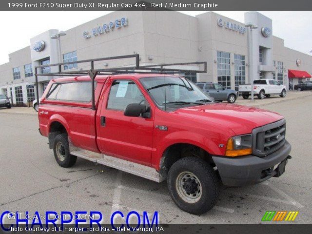 1999 Ford F250 Super Duty XL Regular Cab 4x4 in Red