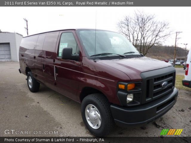 2011 Ford E Series Van E350 XL Cargo in Royal Red Metallic
