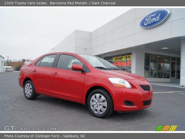 2009 Toyota Yaris Sedan in Barcelona Red Metallic