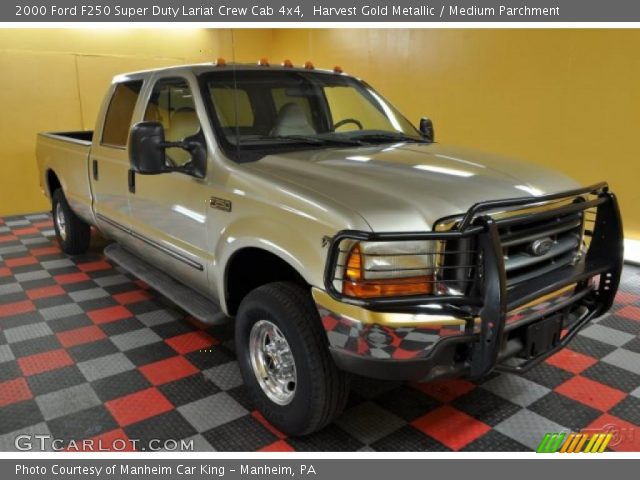 2000 Ford F250 Super Duty Lariat Crew Cab 4x4 in Harvest Gold Metallic