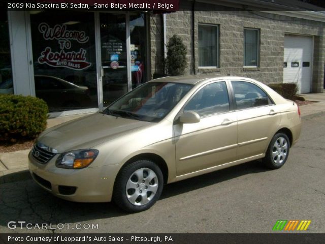 2009 Kia Spectra EX Sedan in Sand Beige Metallic