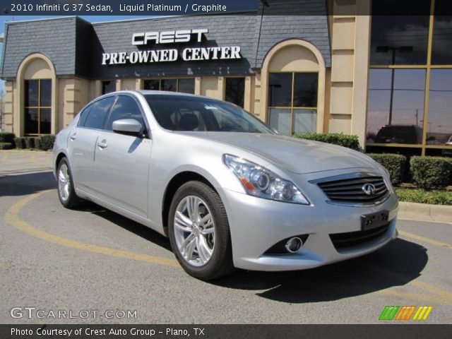 2010 Infiniti G 37 Sedan in Liquid Platinum