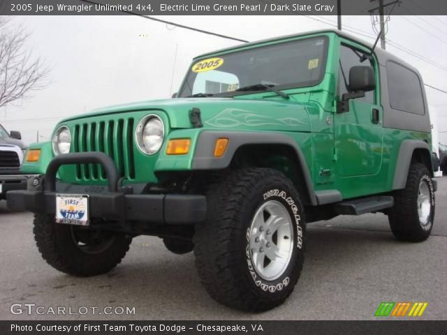 2005 Jeep Wrangler Unlimited 4x4 in Electric Lime Green Pearl