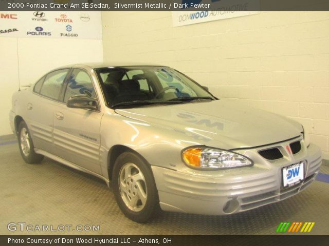 2000 Pontiac Grand Am SE Sedan in Silvermist Metallic