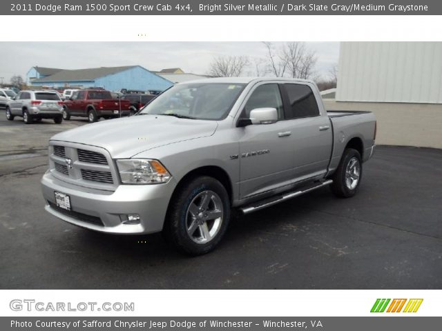 2011 Dodge Ram 1500 Sport Crew Cab 4x4 in Bright Silver Metallic