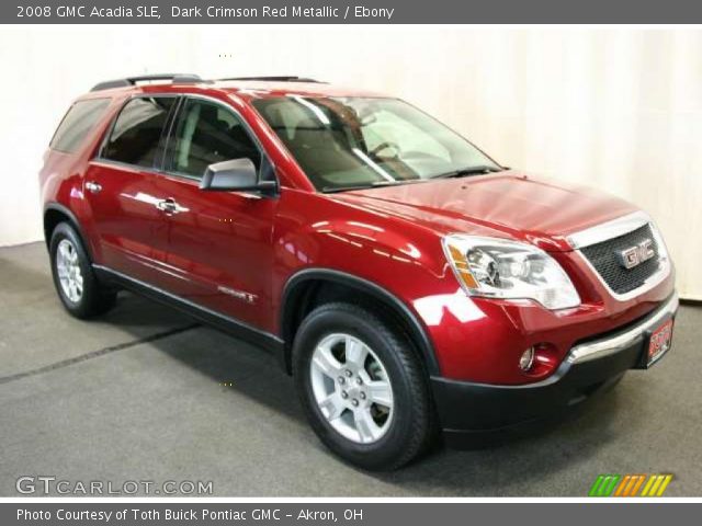 2008 GMC Acadia SLE in Dark Crimson Red Metallic