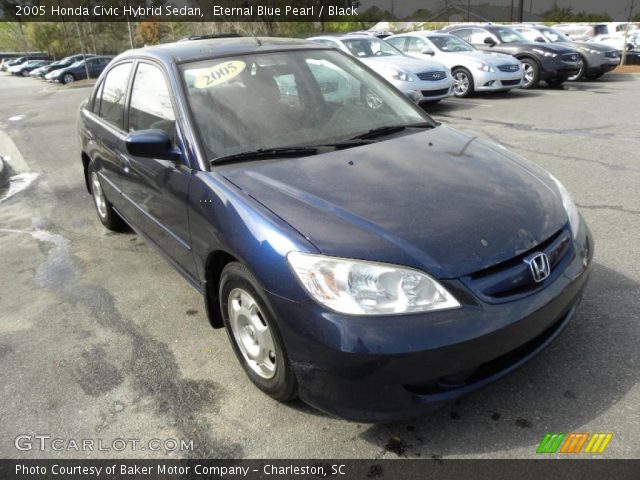 2005 Honda Civic Hybrid Sedan in Eternal Blue Pearl