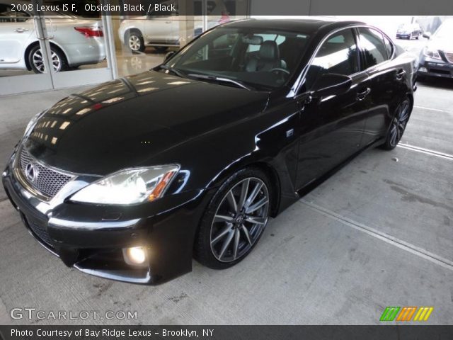 2008 Lexus IS F in Obsidian Black