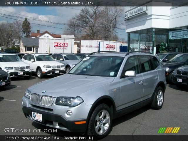 2008 BMW X3 3.0si in Titanium Silver Metallic