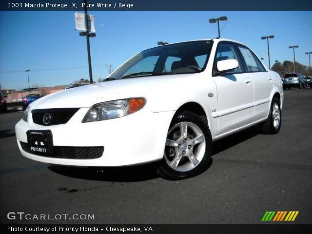 2003 Mazda Protege LX in Pure White