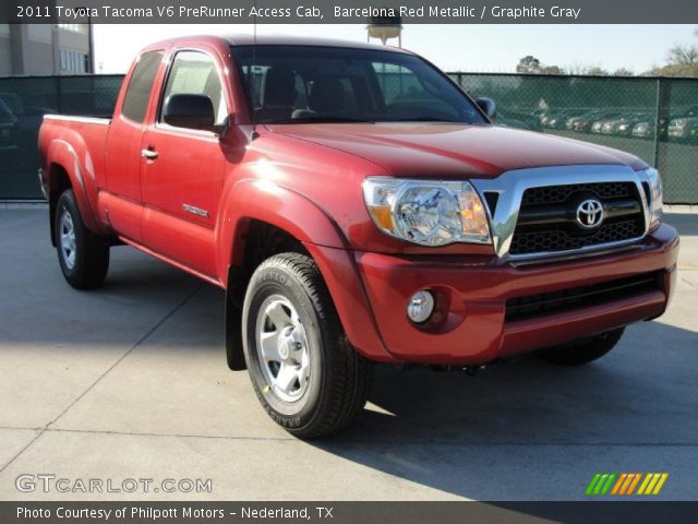2011 Toyota Tacoma V6 PreRunner Access Cab in Barcelona Red Metallic