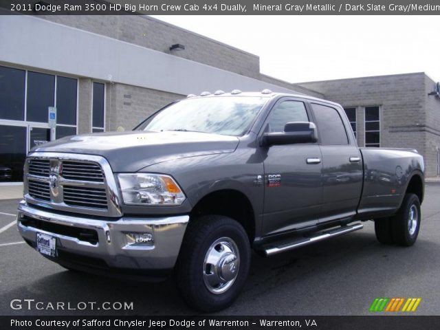 2011 Dodge Ram 3500 HD Big Horn Crew Cab 4x4 Dually in Mineral Gray Metallic