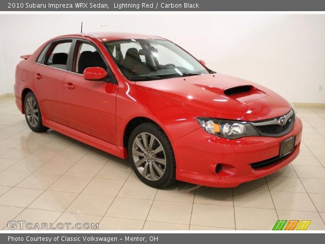 2010 Subaru Impreza WRX Sedan in Lightning Red