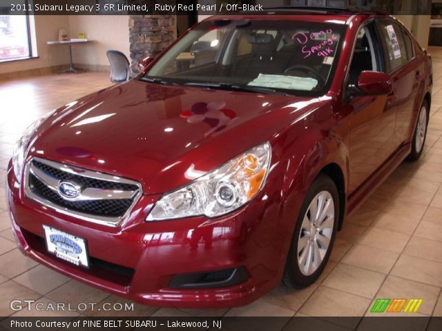 2011 Subaru Legacy 3.6R Limited in Ruby Red Pearl