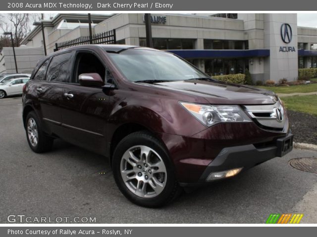 2008 Acura MDX Technology in Dark Cherry Pearl