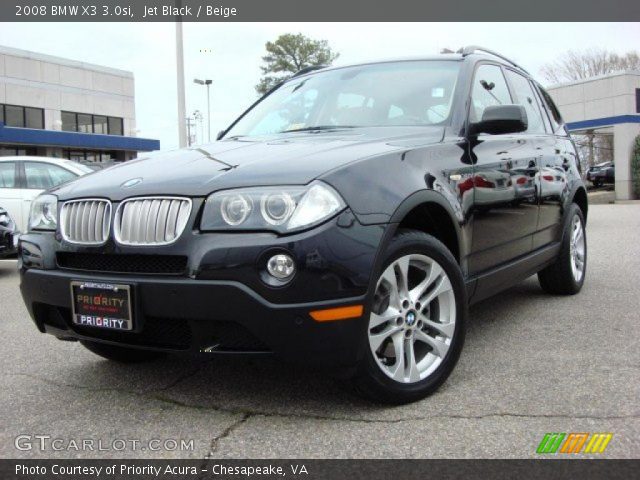 2008 BMW X3 3.0si in Jet Black