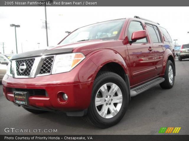 2005 Nissan Pathfinder LE in Red Brawn Pearl